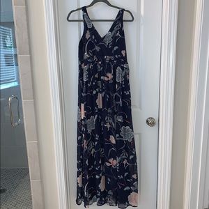 Motherhood maternity floral maxi dress